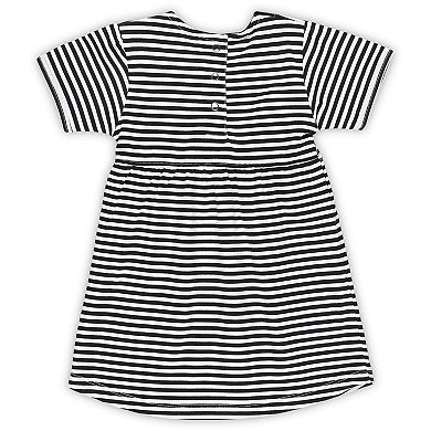 Toddler Little King Black Vanderbilt Commodores Striped Dress with Pockets