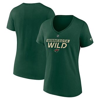 Women's Fanatics Green Minnesota Wild Authentic Pro Core Primary T-Shirt