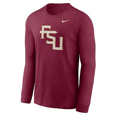 Men's Nike Garnet Florida State Seminoles Alternate Logo Long Sleeve T-Shirt