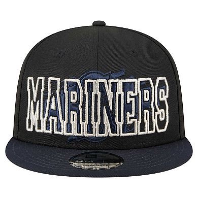 New Era Men's MLB Seattle Mariners 950 Snapback 'Pinstripes'-Navy/Gray Hats
