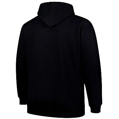 Men's Fanatics Black Seattle Seahawks Big & Tall Pop Pullover Hoodie