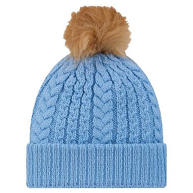 Women's New Era Carolina Blue North Carolina Tar Heels Luxury Cuffed