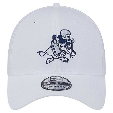 Men's New Era White Dallas Cowboys Throwback 39THIRTY Flex Hat