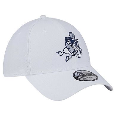 Men's New Era White Dallas Cowboys Throwback 39THIRTY Flex Hat