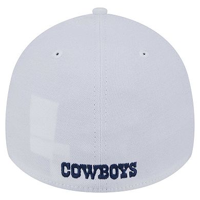 Men's New Era White Dallas Cowboys Throwback 39THIRTY Flex Hat