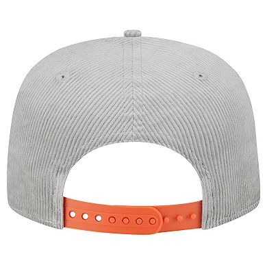 Men's New Era Gray Miami Dolphins Corduroy��Golfer Adjustable Hat