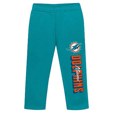 Toddler Miami Dolphins Coin Toss Pullover Fleece Hoodie & Pants Set