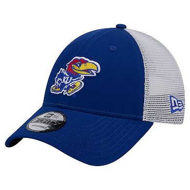 Men's New Era Royal Kansas Jayhawks Trucker 9FORTY Adjustable Hat