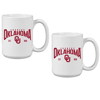 Oklahoma Sooners 15oz. Established Ceramic Mug Two-Set