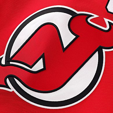 Men's Fanatics Jack Hughes Red New Jersey Devils Home Premium Jersey