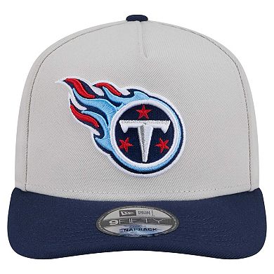 Men's New Era Stone Tennessee Titans Decent 9FIFTY A-Frame Snapback Hat