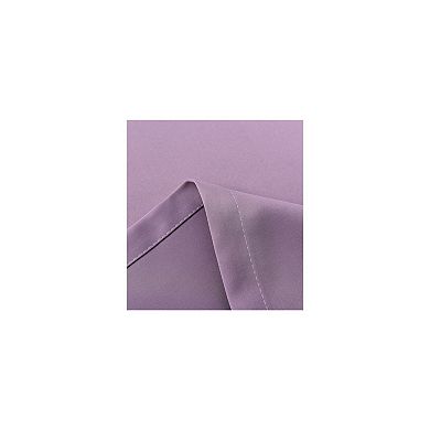Kate Aurora 100 Percent Hotel Thermal Blackout Lavender Grommet Top Curtain Panels