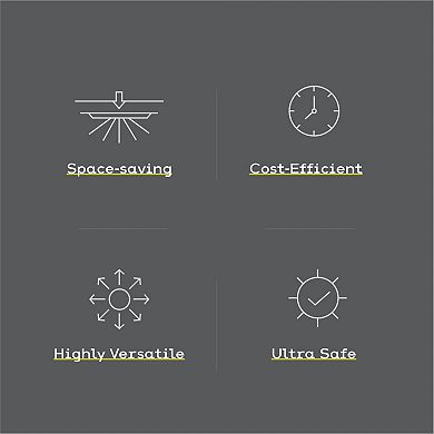 Next Glow Ultra Slim 7" Led Ceiling Light Fixture, 3000k Square, Dimmable Flush Mount Light