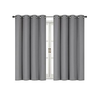 Kate Aurora 100 Percent Thermal Room Darkening Bath and Kitchen Window Curtains