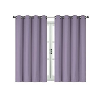 Kate Aurora 100 Percent Thermal Room Darkening Bath and Kitchen Window Curtains