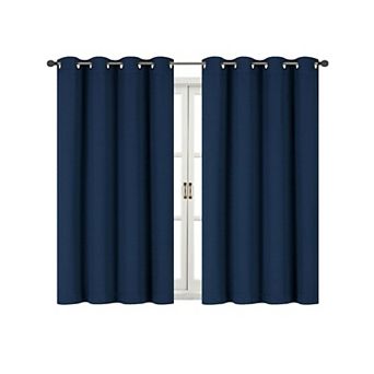 Kate Aurora 100 Percent Thermal Room Darkening Bath and Kitchen Window Curtains