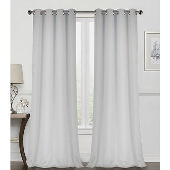 Kate Aurora 100 Percent Thermal Room Darkening Bath and Kitchen Window Curtains