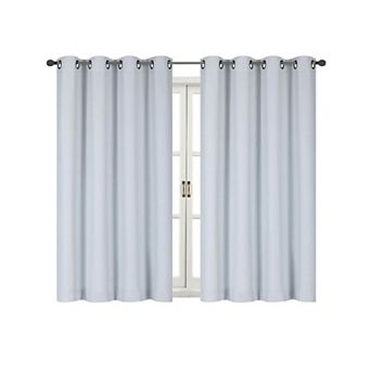 Kate Aurora 100 Percent Thermal Room Darkening Bath and Kitchen Window Curtains