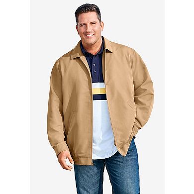 KingSize Men's Big & Tall Classic Water-Resistant Bomber