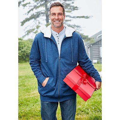 Kohls mens sherpa lined hoodie sale