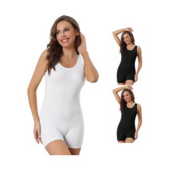 3 Packs Women's Tummy Control Bodysuits Full Body Sculpting Shapewear Hip Lifter Shorts