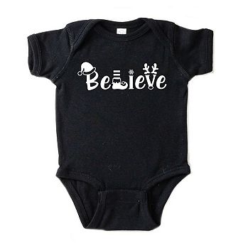 Believe Christmas Baby Bodysuit