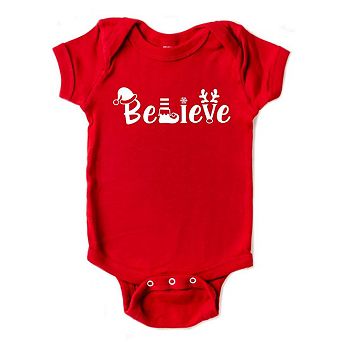 Believe Christmas Baby Bodysuit