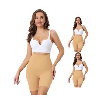 3 Packs Womens Tummy Control Knickers High Waisted Shapewear Shorts Underwear Slimming Pants