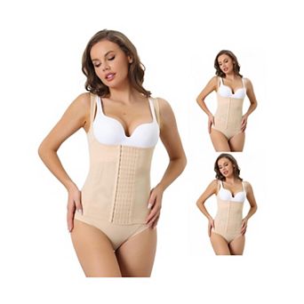 3 Packs Waist Corsets For Women Shapewears Push-up Tummy Control Sleeveless Breathable Tank Tops