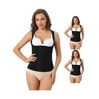 3 Packs Waist Corsets For Women Shapewears Push-up Tummy Control Sleeveless Breathable Tank Tops
