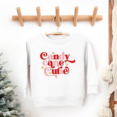 Candy Cane Cutie Stars Toddler Graphic Sweatshirt