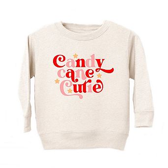 Candy Cane Cutie Stars Toddler Graphic Sweatshirt