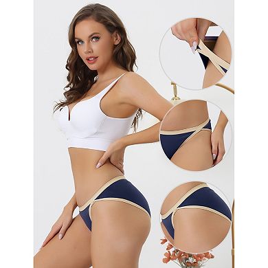 3 Packs Women's Underwear Low Waist Breathable Stretch Hipster Briefs