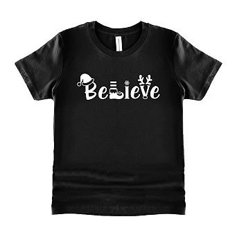 Believe Christmas Toddler Short Sleeve Graphic Tee