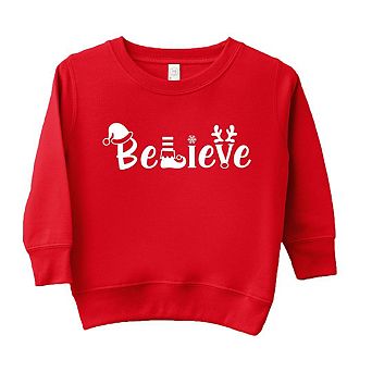 Believe Christmas Toddler Graphic Sweatshirt
