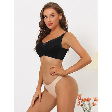 3 Packs Women's Adjustable Straps Full Coverage Mesh Underwire Minimizer Bras