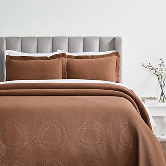 SUPERIOR Peploi Cotton Matelasse Bedspread and Sham Set