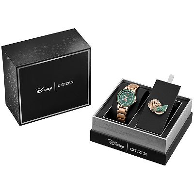 Disney's Ariel Citizen Women's Eco-Drive Rose Gold Tone Stainless