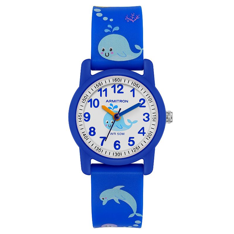 Armitron Sport Kids' Sea Creature Design Easy Read Watch, Boy's, Size: XS, Blue