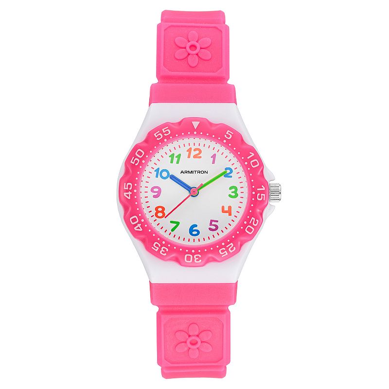Armitron Sport Kids' Multi-Color Face Easy to Read Watch, Boy's, Size: XS, Pink