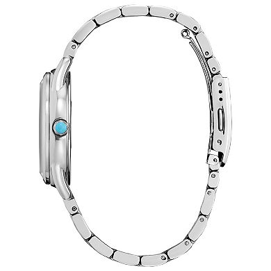 Disney's Frozen Citizen Women's Eco-Drive Stainless Steel Blue Crystal Accent Dial Bracelet Watch