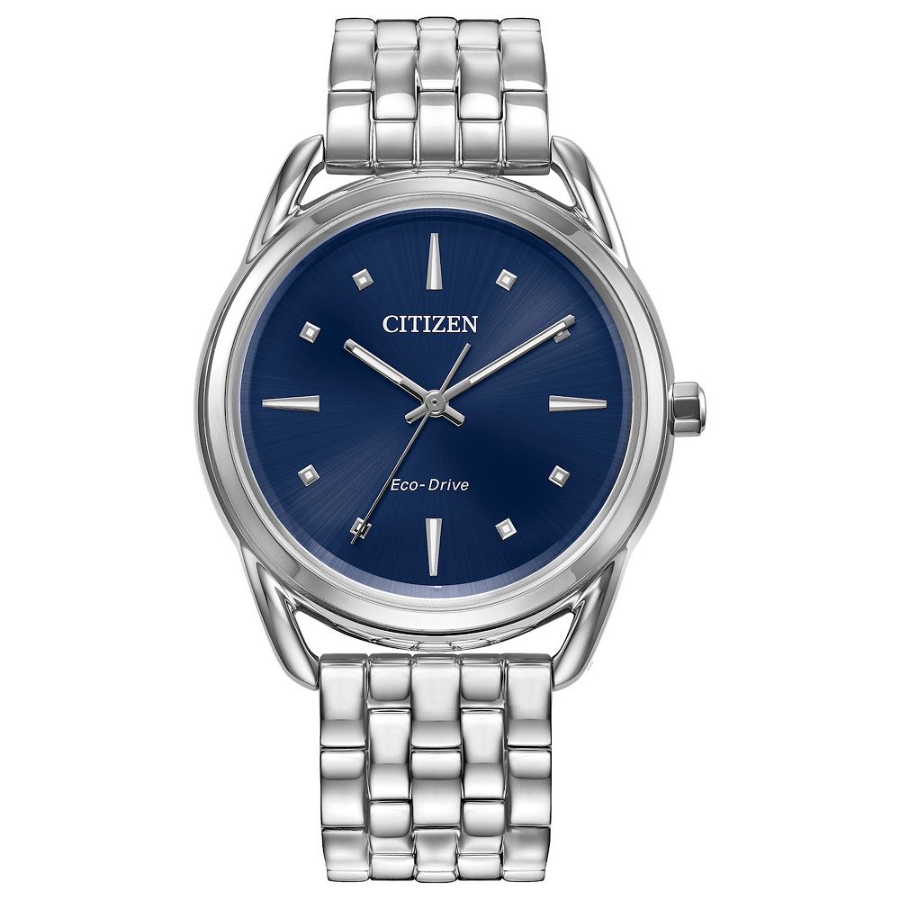 Citizen Women's 36mm Eco-Drive Classic Stainless Steel Blue Dial