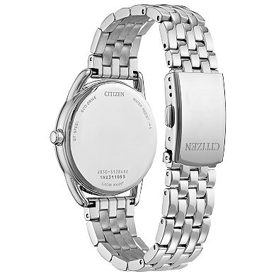 Citizen Women's Eco-Drive Classic Stainless Steel Blue Dial Bracelet Watch