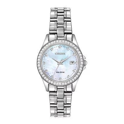 Citizen Eco-Drive Silhouette Crystal Women's Stainless Steel Watch