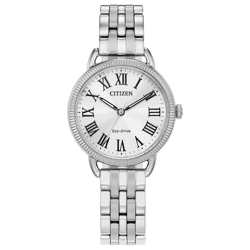 Citizen Women's Eco-Drive Classic Coin Edge Stainless Steel Bracelet Watch - EM1050-56A, Size: 29 mm, Gold