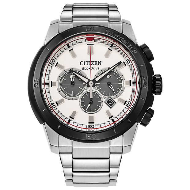 Citizen Men's Eco-Drive Brycen Stainless Steel Black Bezel