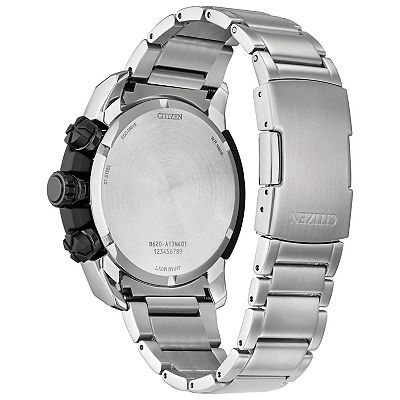Citizen Men's Eco-Drive Brycen Stainless Steel Black Bezel