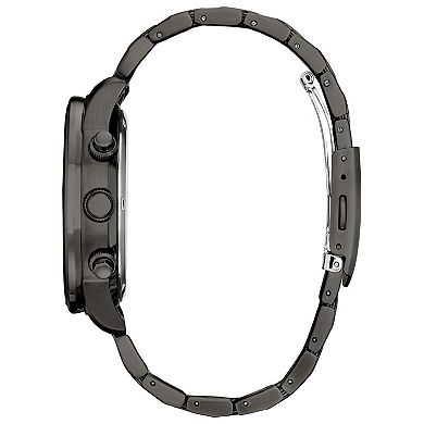 Citizen Men's Eco-Drive Brycen Weekender Grey IP Stainless Steel Chronograph Bracelet Watch