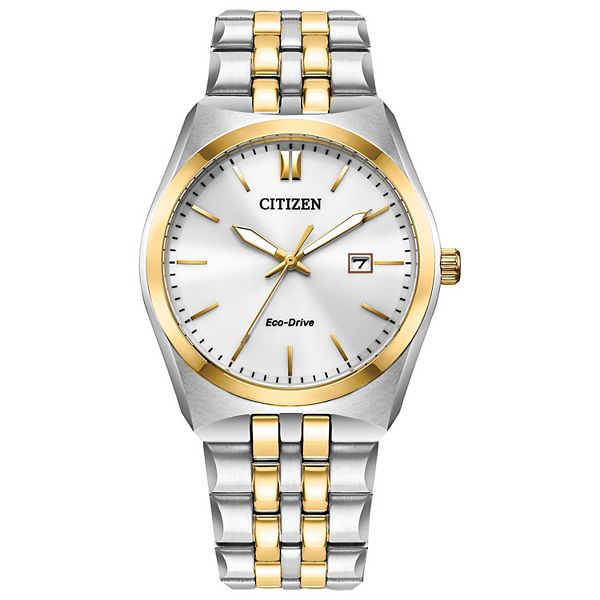 Citizen Eco-Drive Corso Men's Two-Tone Stainless Steel Bracelet Watch