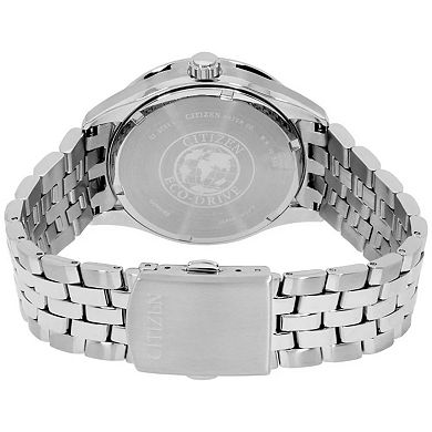 Citizen Men's Eco-Drive Addysen Stainless Steel Gray Dial Bracelet Watch